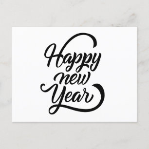 happy new year postcard