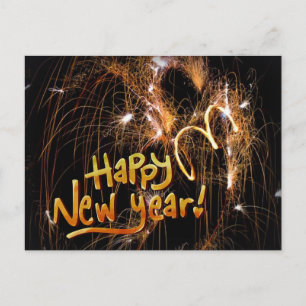 Happy New Year postcard