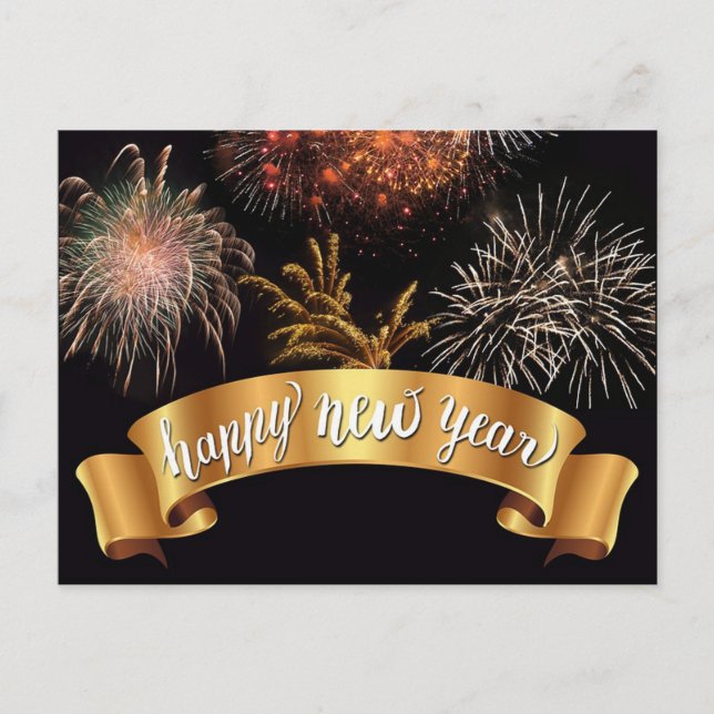 Happy New Year Postcard (Front)