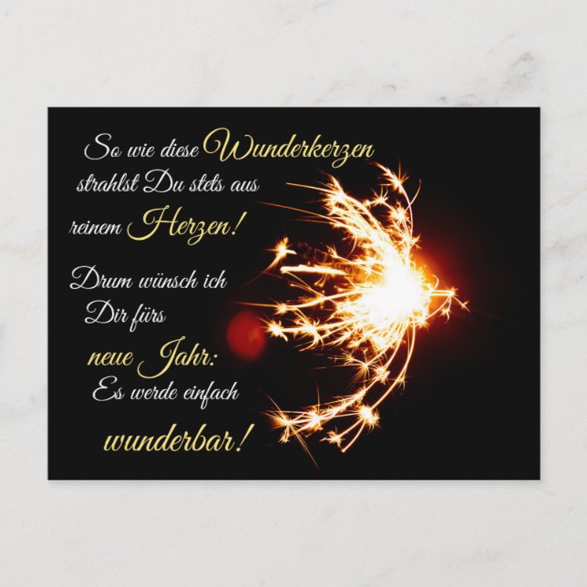 Happy New Year! Postcard (Front)