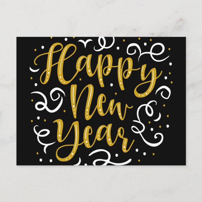 Happy New Year Postcard (Front)