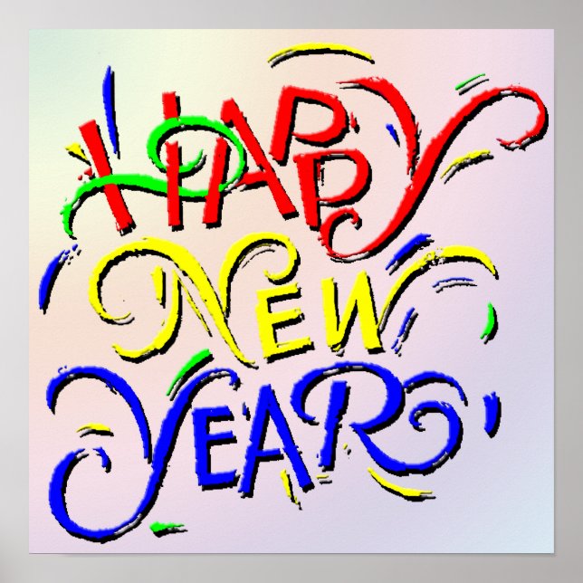 Happy New Year Poster (Front)