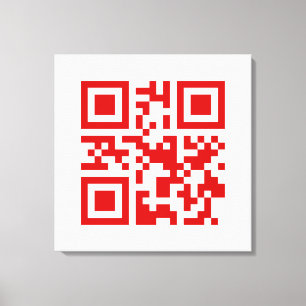 Happy New Year! -- QR Code Canvas Print