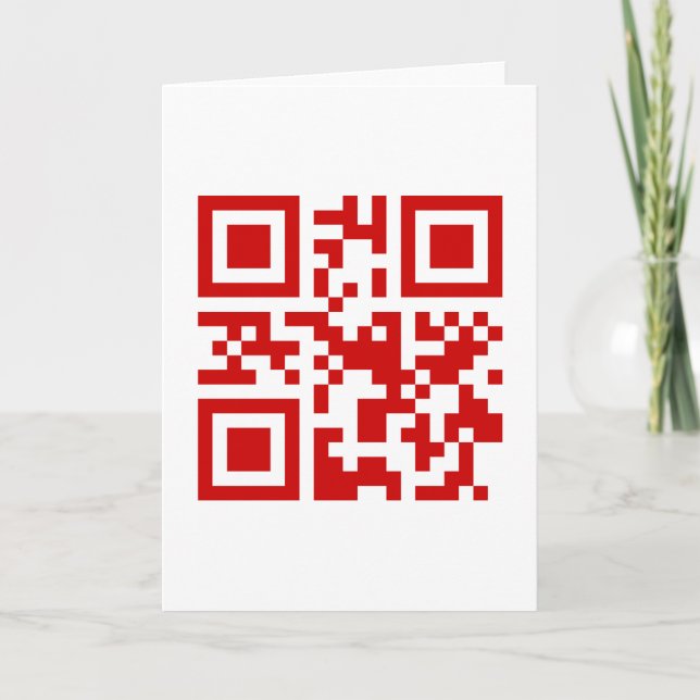 Happy New Year! -- QR Code Holiday Card (Front)