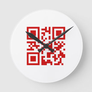 Happy New Year! -- QR Code Round Clock