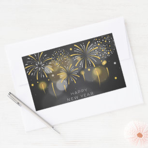 Happy New Year  Rectangular Sticker