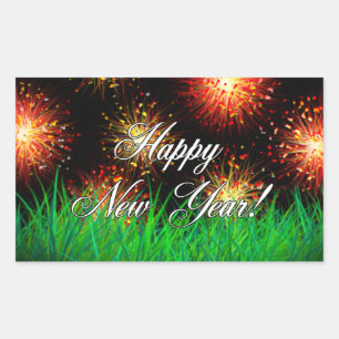 Happy New Year! Rectangular Sticker