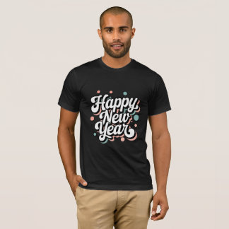Happy New Year, Retro Style T-Shirt