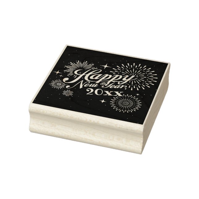 Happy New Year Rubber Stamp (Stamp)
