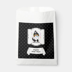 Happy New Year Shetland Sheepdog (tri colour) Cute Favour Bags