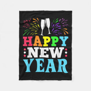 Happy New Year Shirt 2025 2026 Nye Shirt Men Women Fleece Blanket