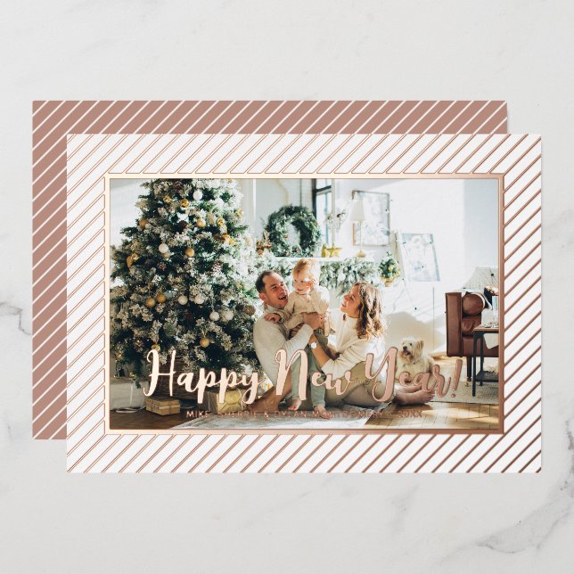  Happy New Year Silver Pinstripe (Front/Back)