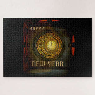 Happy New Year SlipperyJoe's gay pride gifts LGBTQ Jigsaw Puzzle