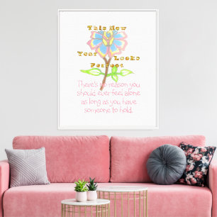 Happy New Year Someone To Hold Quote  Canvas Print