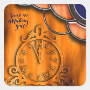 Happy New year Square Sticker