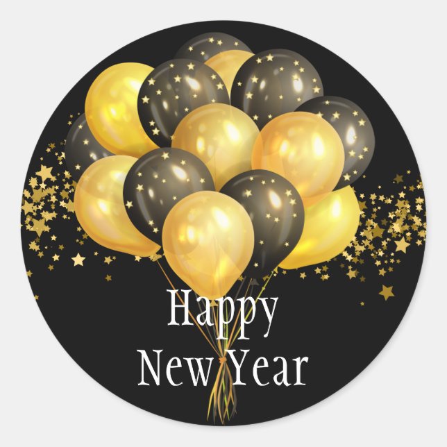 Happy New Year Stickers (Front)