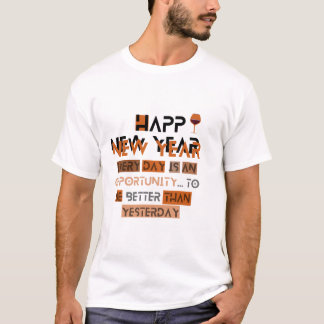 happy new year t-shirt désigne 