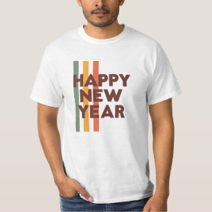 Happy New Year T-Shirt – Festive Typography Design