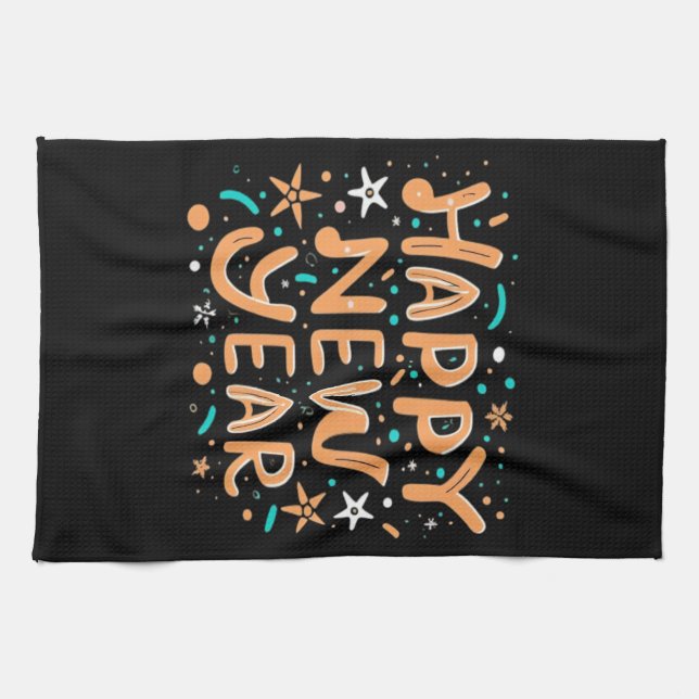 Happy New Year Tea Towel (Horizontal)