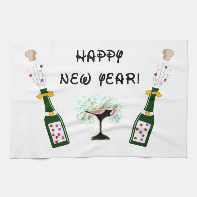 Happy New Year Tea Towel (Horizontal)