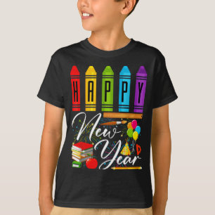 Happy New Year Teacher Fireworks New Years Eve Par T-Shirt