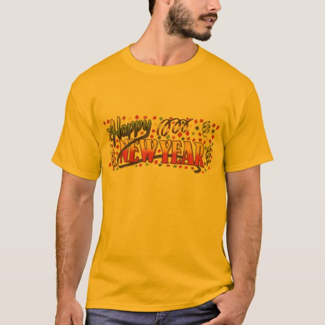 Happy New Year Tee Shirt (Front)