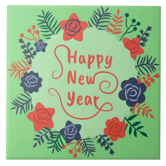 HAPPY NEW YEAR  TILE (Front)