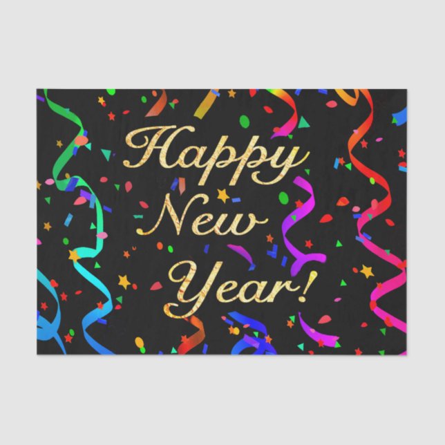 "Happy New Year!" Tissue Paper (Front)