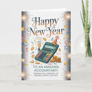 Happy New Year to an Amazing Accountant Card