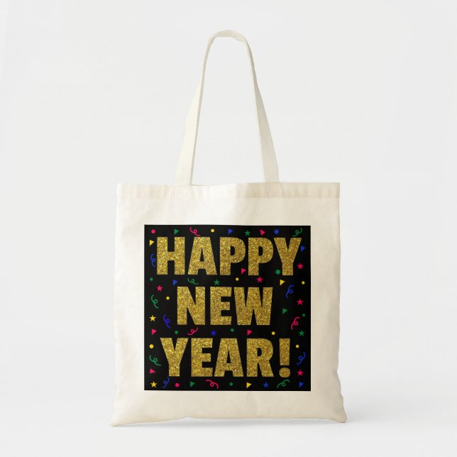 Happy New Year Tote Bag (Front)