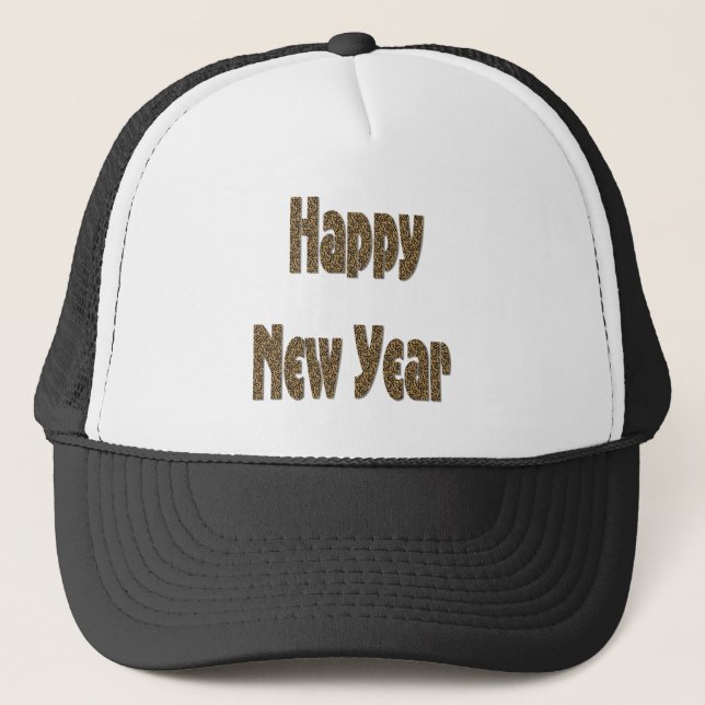 happy new year trucker hat (Front)