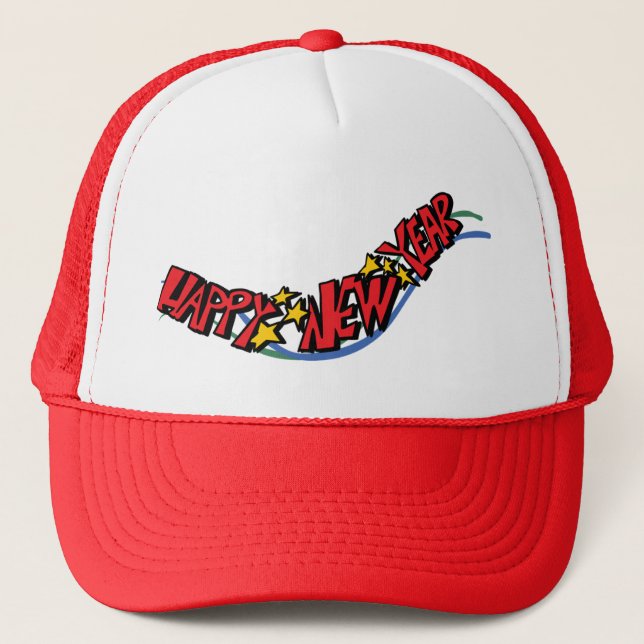 Happy new year - trucker hat (Front)