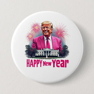 Happy New Year Trump Inauguration Day 2025 7.5 Cm Round Badge