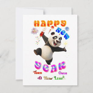 Happy New Year Turn Over A New Leaf Card