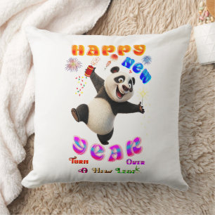 Happy New Year Turn Over A New Leaf Cushion