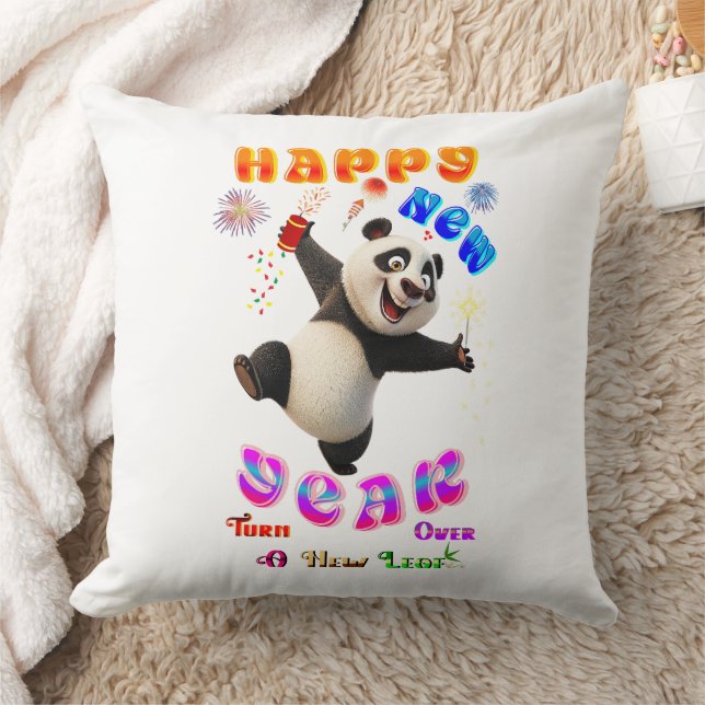 Happy New Year Turn Over A New Leaf Cushion (Blanket)