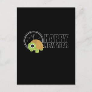 Happy New Year - Turtle Postcard