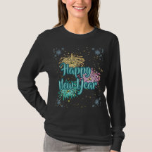 Happy New Year Typography Celebration T-Shirt