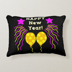 Happy New Year Wishes Accent Pillow