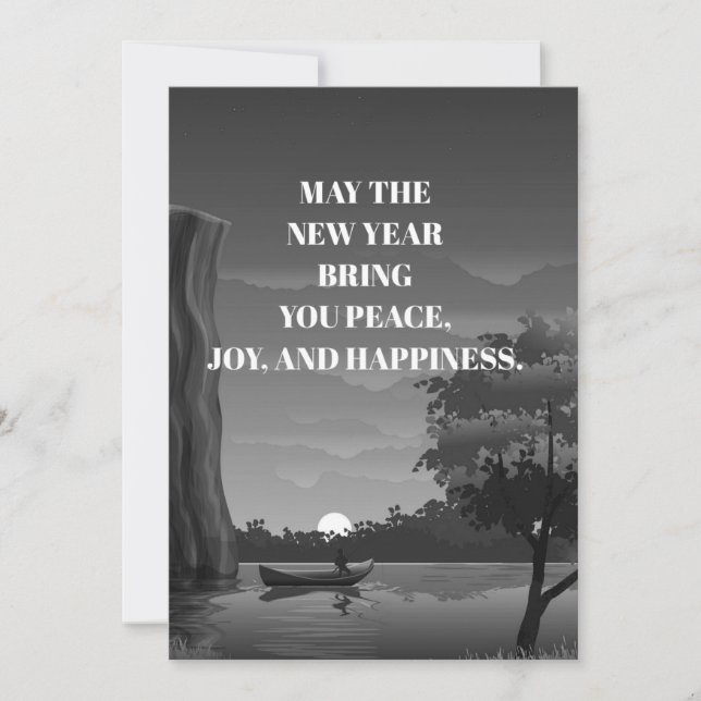 Happy new year wishes joy notebook invitation (Front)