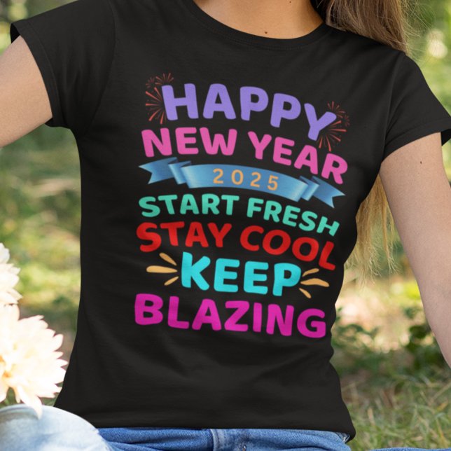Happy New Year with Custom Year Tri-Blend Shirt (Creator Uploaded)