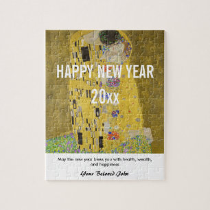 Happy New Year with Gustav Klimt's "The Kiss" Jigsaw Puzzle