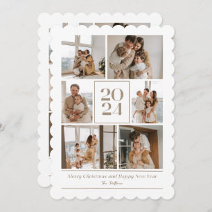 Happy new year with Joyful Family Holiday Card