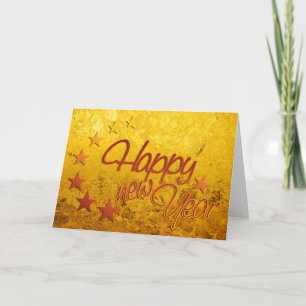 Happy New Year with starlight Holiday Card