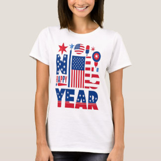 HAPPY NEW YEAR WOMAN’S USA SHIRT