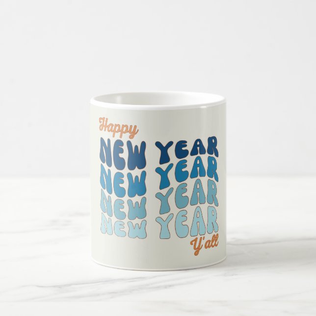 Happy New Year Y'all  Coffee Mug (Center)