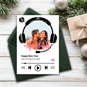 Happy New Year Your Favourite Song Greeting Card