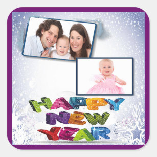 Happy New Year's Add Your Photo Sticker