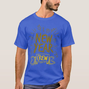 Happy New Years Crew Cute Vintage Holidays Celebra T-Shirt
