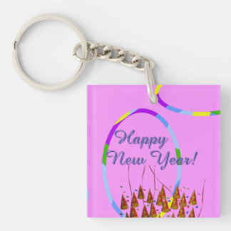 Happy New Year's Day Acrylic Keychain